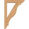 Ekena Millwork Funston Slat Smooth Bracket w/ Offset Brace, Western Red Cedar, 5 1/2"W x 28"D x 40"H BKT0604X28X40FST06SWR - alternate 2